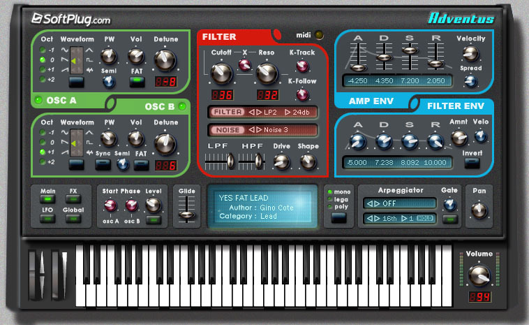 Adventus VST -VSTI Screenshot